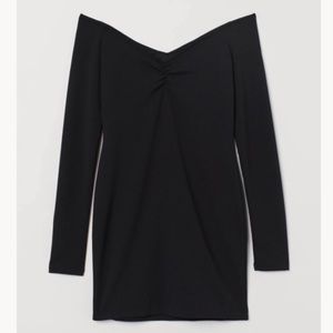 H&M fitted dress off shoulder